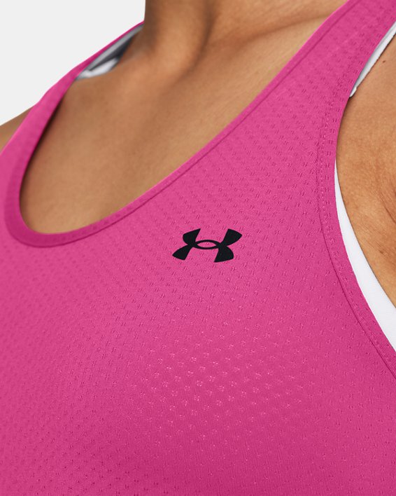 Camiseta de tirantes HeatGear® Armour Racer para mujer, Pink, pdpMainDesktop image number 2